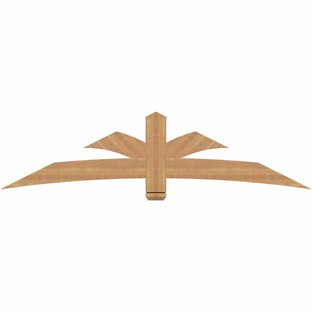 Ekena Millwork Davenport Timber Gable Bracket, Western Red Cedar, 84"W x 21"H x 1 1/2"D x 5 1/2"F, 6/12 Pitch GBW084X21X0206DAV00SWR